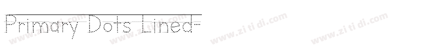 Primary Dots Lined字体转换